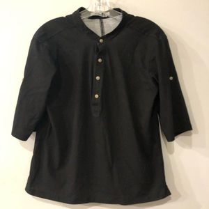 Black casual shirt unisex